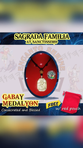 SAGRADA FAMILIA AT SANCTISSIMO (HOLY FAMILY MEDALYON) - Kulturang Katutubo Accessory / Ancestral Medallion / Anting-anting Amulet
