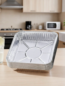 Baking and Roasting Aluminum Foil Pan for Air Fryers and Ovens