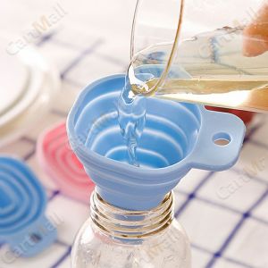 Foldable Silicone Funnel Hopper Oil Liquid Filling Tools Kitchen Supplies