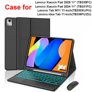 Case for Lenovo Tab M11 11 Inch Magnetic Keyboard Cover for Xiaoxin Pad 11 2024/2025 for Lenovo Idea Tab 11 Smart Stand Cover