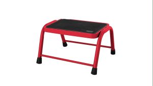 1 Step Stool Ladder Heavy Duty Multipurpose Bathroom Bed Kitchen Lightweight Foot Steel One Step Stair Single Stool