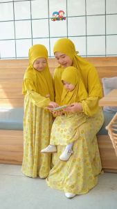 Gamis anak Rg62 navy - baju muslim anak