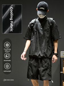 SZON | Quick Dry Summer Ice Silk Sport Set
