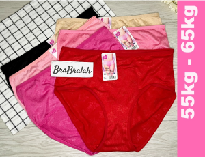 [ BRABRALAH ] (4 HELAI RM 12) Ladies Panties Lady Underwear 55kg-65kg  #5581