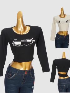 เสื้อสเวตเตอร์ถักแขนยาวผู้หญิง ทรงเข้ารูป ดีไซน์เก๋ไก๋ ดีเทลรูด ดีไซน์หลังสวย แขนสั้น เสื้อผ้าทำงาน ฤดูใบไม้ผลิ ฤดูใบไม้ร่วง