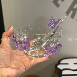 High Borosilicate Glass Bowl Heat Resistant Home Use Rice Bowl Soup Bowl Noodles Salad Dessert Transparent Glass Tea Bowl
