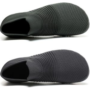 YCHION Men Shoes Wide Barefoot Mesh Shoes Breathable Foot Swollen Shoes Suitable for Diabetes Foot Thumb Valgus Big Foot Bone Wide Foot Deformed Foot