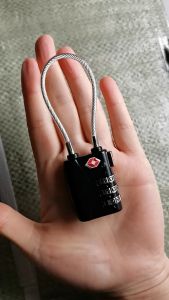 TSA Customs Lock 3 Digit Combination Luggage Password Lock Suitcase Cable Lock