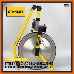 Stanley 22.2 x 15.2 x 9.3-inches Spoked Heavy-Duty Walking Measuring Wheel Model 1-77-109