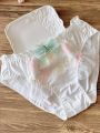 Embroidered Milk Silk Lotus Leaf Princess Student mid Waist Triangle Cute Ladies Underwear Breathable Quick Dry Polyester Fiber. 
