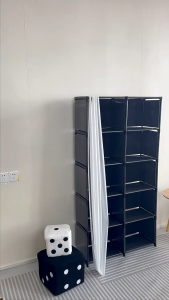 Lemari Pakaian Lemari Serbaguna Lemari baju jumbo Lemari 3 Sekat Portable Lemari