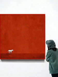 YASISHA | Retro Designer Abstract Horse Mural Artwork
