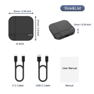 2026 4+32G 3 in 1 Wireless CarPlay AI Smart Box Kowankit Android Auto Tv Box Netflix Youtube For Ford Nissan Honda Benz Toyota