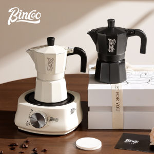 BINCOO Mocha Pot Set Gift Box Coffee Pot Household Electric Stove Set Italian Concentrate Extraction Coffee Pot