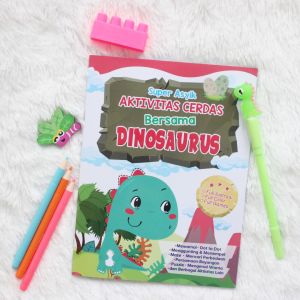 CKLIK MEDIA : BUKU ANAK | SUPER ASYIK AKTIVITAS CERDAS BERSAMA DINOSAURUS - BUKU PENGETAHUAN UMUM