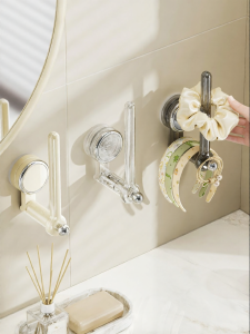 BAOJIAWANG | Suction Wall Mounted Hair Accessories Organizer