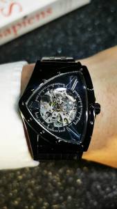T-WINNER | WINNER Business Mechanical Watch for Men Luxury Skeleton Automatic Mens Watches Top Brand Stainless Steel Strap New Wristwatches