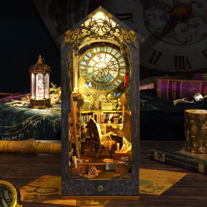 Cultural Creative Wooden DIY Toy Bookend Detective Mystery Society Handmade Assembly 3D Model 3d Wooden Puzzle 14+ Years 101-500
