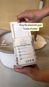 Feel Good Floor Detergent Sheets (30 Sheets) | Baby friendly | Pets Friendly | Non-toxic active formula | Mild Nutty Scent | For all type of floor