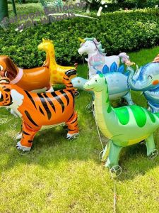 QIANHUAJIAN | Cartoon Birthday Party Animal Aluminum Foil Balloons for Kids and Pets