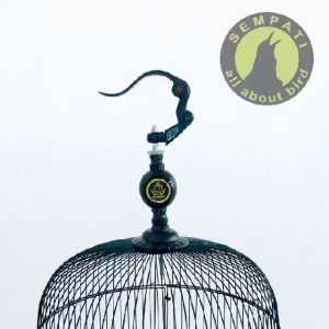 SEMPATI Gantungan Sangkar Fullset Plus Pion Motif Batik Oriq Jaya Cantolan Kandang Burung Murai Kotak Lovebird Branjangan GLBTPH