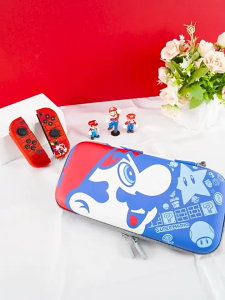 Switch Theme Carrying Case for Nintendo Switch2/OLED | Portable Hard Shell Case with 10 Game Card Slots Shockproof & Waterproof Mario/Pikachu/Animal Crossing/Zelda Theme Travel Storage for Console & Accessories