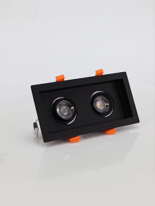 BNE home Led Daring Lamp COB Downlight Recessed Indoor Ceiling Light SpotLights Adjustable Angle Store Commercial Square Grille Light