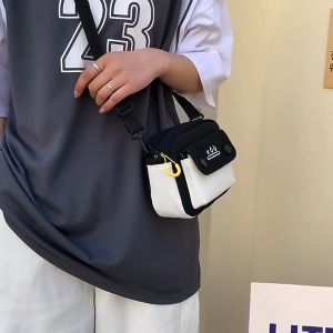 2025 Japanese Style Women Canvas Bag Messenger Sling Bags Cute Versatile Mobile Phone Bag