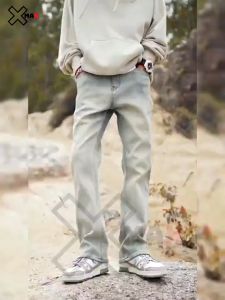 Quần jean nam ống suông dài Xmax form basic quần bò nam cap thường co giãn trendy phong cách thể thao B120