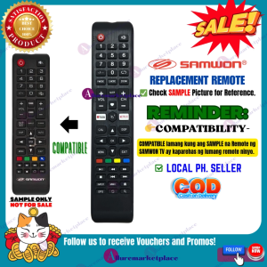 SAMWON Smart TV Remote REPLACEMENT NO CODE – [**Mag Basa B4 Umorder**] Remote ng Samwon TV NEW VERSION. alluremarketplace2nd