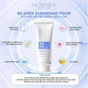 SỮA RỬA MẶT B5 dưỡng ẩm ngừa mụn De rosea ( sp mới BSHoa)