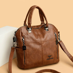 Leather Backpack Women Shoulder Bags Multifunction Travel Backpack School Bags for Girls Bagpack Mochila