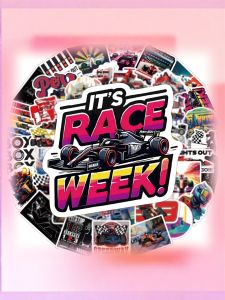 Cartoon Graffiti F1 Speed And Passion Fast And Furious Racing Equipment Stickers Decorative Decals for Motorcycle Bicycle Helmet Water Cup Charging Treasure Cabinet Refurbishment Non-drying Adhesive Stickers