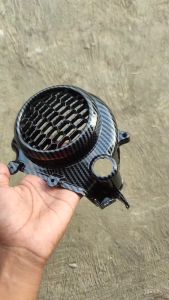 Black Carbon Cover Kipas Beat Deluxe Scoopy Prestige Genio