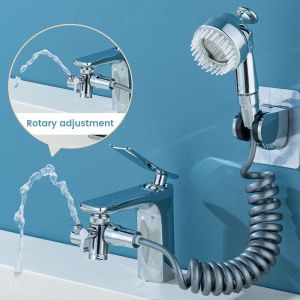 Universal Water Taps New Multifunctional Bathroom Attachment Shower Head Copper 360° Rotating Faucet Home Washbasin