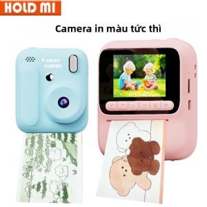 Máy Ảnh Kỹ Thuật Số In Ảnh Tức Thì Màu Sắc 1080P Cho Trẻ Em Đồ Chơi Giáo Dục Với Tính Năng Quay Video & Nghe Nhạc Dành Cho Bé Trai & Bé Gái Từ 3-12 Tuổi