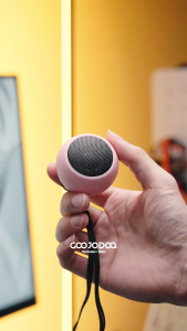 Loa Mini Bluetooth GOOJODOQ Nhỏ Gọn Bỏ Túi Dây Đeo Tiện Lợi Ghép Đôi TWS Stereo Pin 4-6 Giờ