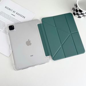 INS Applicable Ipadair6 Protective Case 2024 New Arrival Pro11-Inch Shell Apple Tablet 10 9 Th Generation 8 Lightweight Air1/2 Acrylic Mini6 Magnetic Suction 5 with Pen Slot Y Folding 3 Anti-Bending Fall 9.7