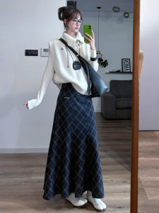 NIUVIES | Đầm Dài Knitted Thanh Lịch Thời Trang Mùa Thu
