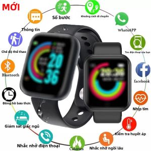 Đồng Hồ Thông Minh Màn Hình 13 Inch Dành Cho Nam Và Nữ Máy Đo Nhịp Tim Và Huyết Áp Theo Dõi Sức Khỏe Vòng Đeo Tay Thông Minh Thể Thao