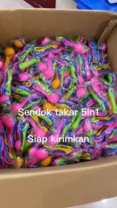 Sendok Takar Untuk Bumbu Atau Buat Kue/ Sendok Ukur  Set 5 In1 Multifungsi Warna Warni