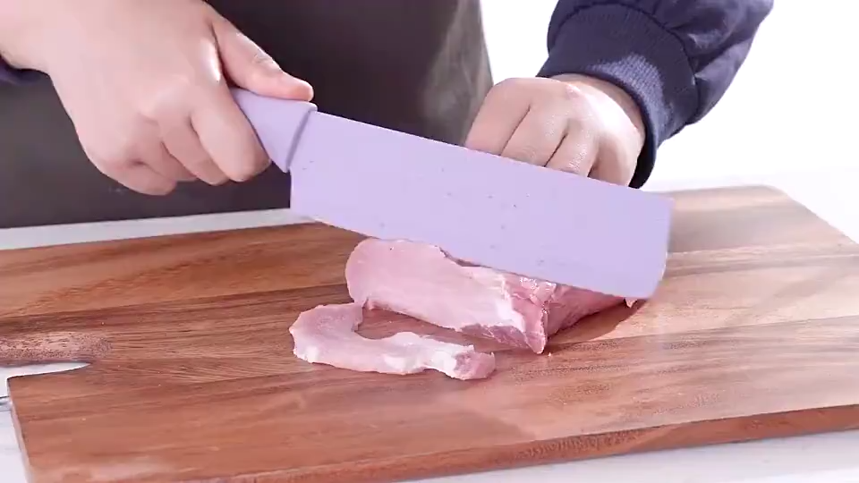 6in1 Knife Set 6 PCS Pastel Colors Stainless Steel Chef Knife Bread Knife Cleaver Scissors