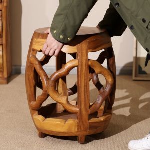 หน้าแรกไม้เนื้อแข็งเปลี่ยนรองเท้าสตูลแคระห้องนั่งเล่นขอบสตูลชาไม่กี่ ฐานท่าเรือไม้สร้างสรรค์เสาเข็มไม้ประดับชั้นวางดอกไม้