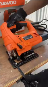 MYDIYHOMEDEPOT - DAEWOO Jigsaw Machine 65mm 600w DAJS600A 6 Speed Control Bevel Angle 45 Degree Free 2pcs Blade