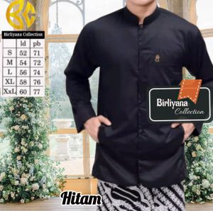 Baju Koko Semi Jas Haibah Trompah Muslim Dewasa Saku Samping Viral