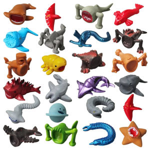 Bandai | 24pcs Subnautica Sea Eater Monster Figure Leviathan Figures Decoration Bloop Gran Maja Model Doll Ornament Toy Halloween Gifts