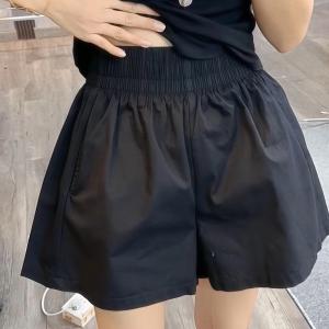Summer Thin High Waist Wide Leg Short Pants Womens Loose Fashionable Hot Pants plus Size Comfortable Straight Cut Trousers