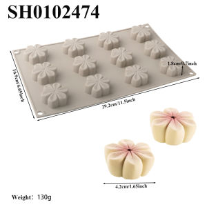 Kitchen Bakeware Chrysanthemum Cherry Blossom Pudding Cup Olive Design Silicone Cake Mold Mousse Cake Molds Chocolate Mould