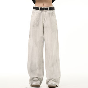 MADWITCH | New Chinese Style Vintage Washed Dirtyfit Jeans