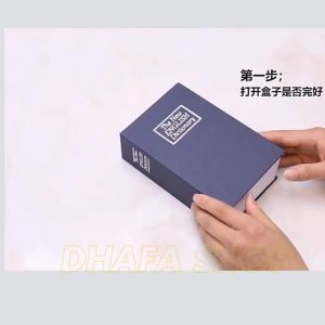 BARU HOMESAFE Brangkas Mini Uang Kunci Tahan Api Anti Tuyul Bentuk Buku 26 x 20 x 6 Cm